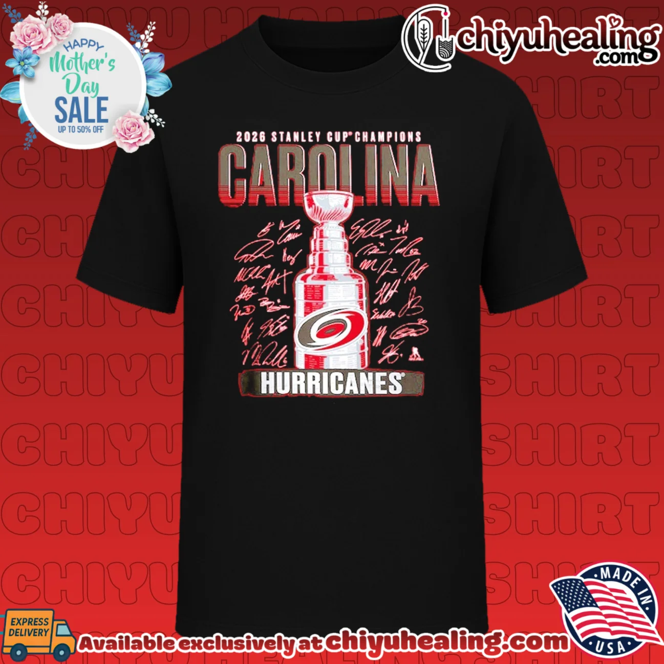 Carolina Hurricanes 2026 Stanley Cup Champions Signature Roster