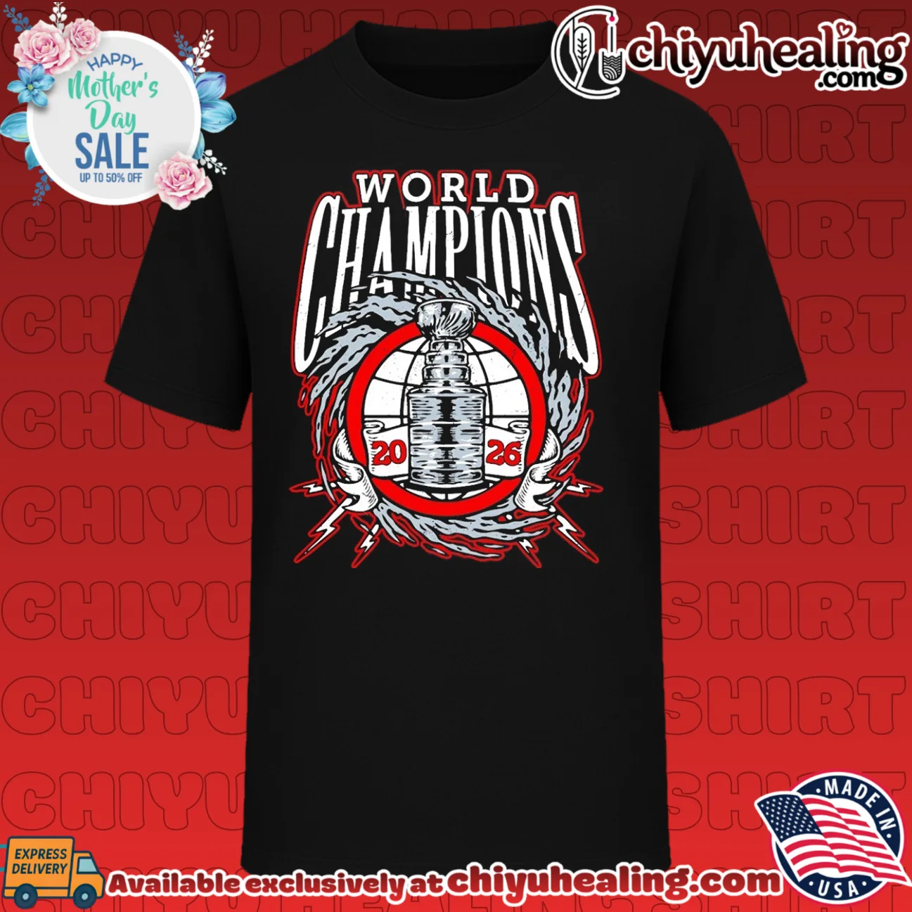 Carolina Hurricanes 2026 Stanley Cup Champions trophy vintage