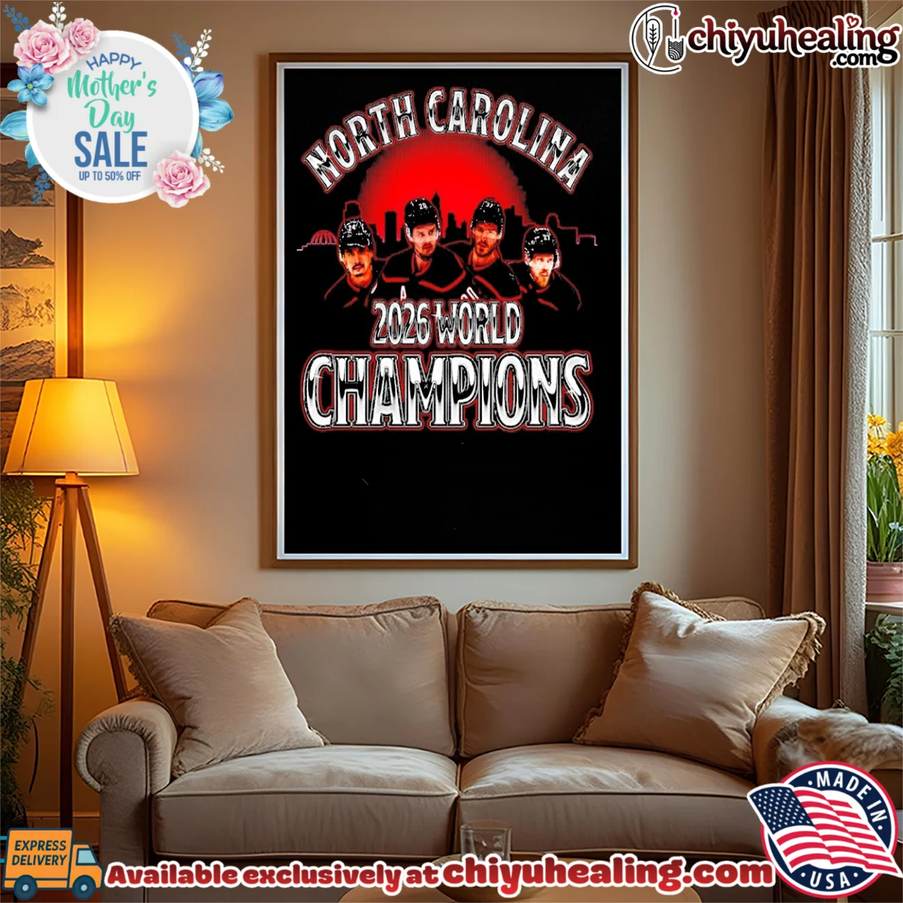 Carolina Hurricanes 2026 World Champions player skyline grail shirt & hoodie - Ultimate Tribute Merch Carolina Hurricanes 2026 World Champions player skyline