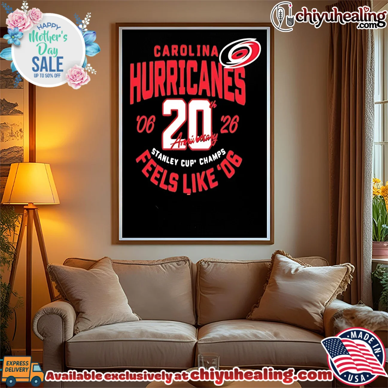 Carolina Hurricanes 20th Anniversary Stanley Cup Champions feels like '06 shirt & hoodie Carolina Hurricanes 20th Anniversary Stanley Cup Champions feels like '06