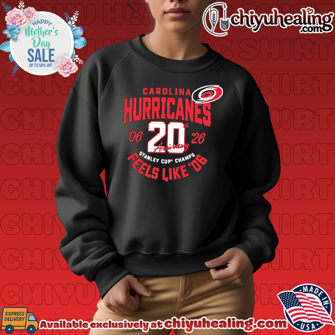 Carolina Hurricanes 20th Anniversary Stanley Cup Champions feels like '06 shirt & hoodie Carolina Hurricanes 20th Anniversary Stanley Cup Champions feels like '06