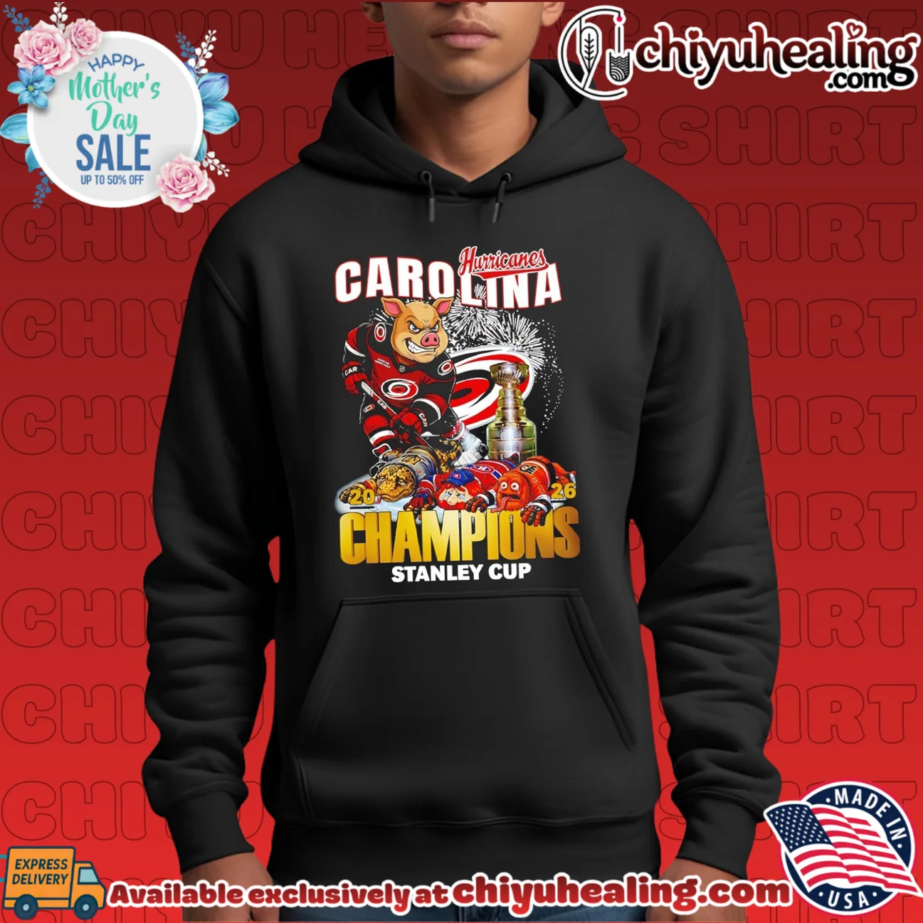 Carolina Hurricanes hockey 2025 2026 Stanley Cup Champions mascot prime shirt & hoodie - Ultimate Tribute Merch Carolina Hurricanes hockey 2025 2026 Stanley Cup Champions mascot prime shirt & hoodie - Ultimate Tribute Merch