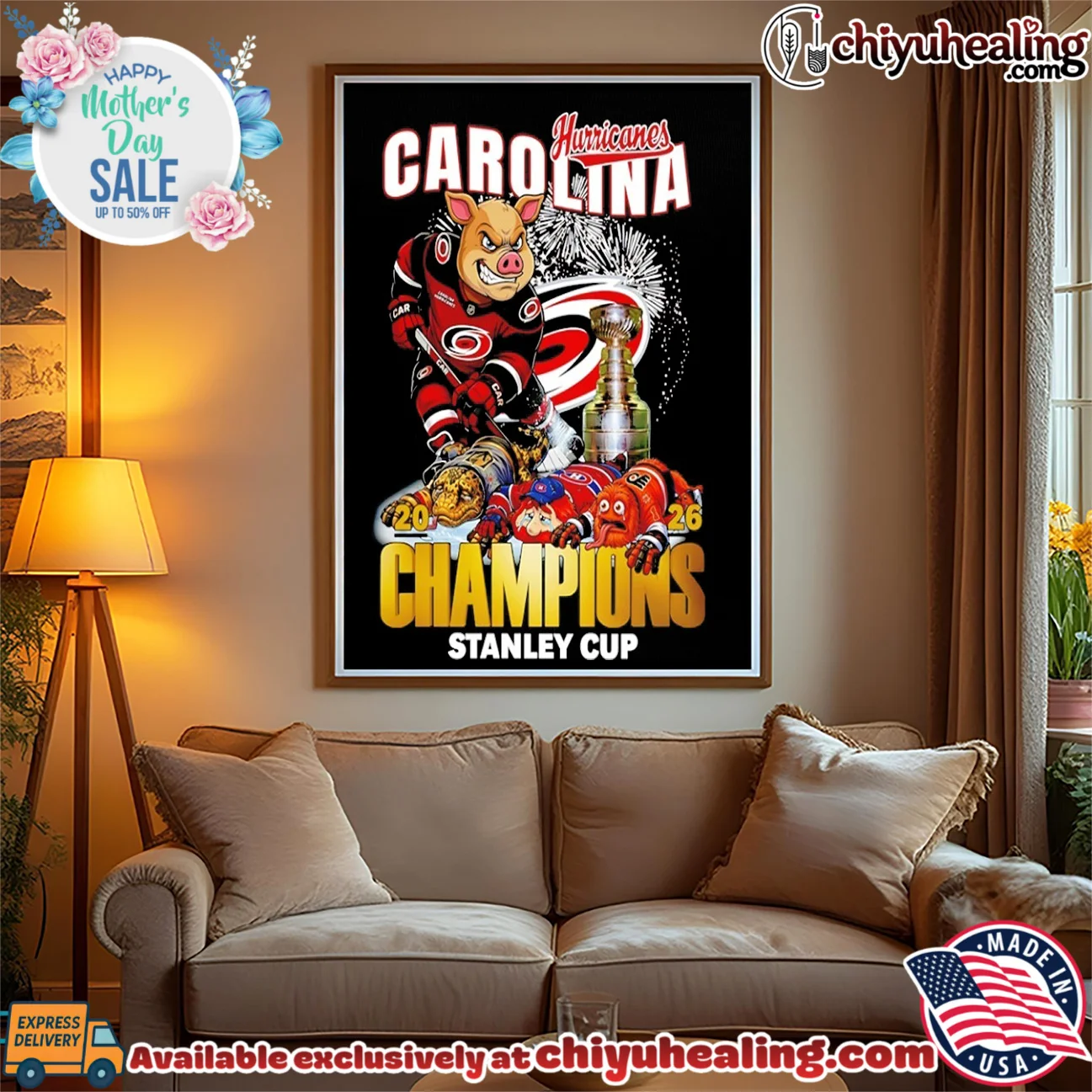 Carolina Hurricanes hockey 2025 2026 Stanley Cup Champions mascot prime shirt & hoodie - Ultimate Tribute Merch Carolina Hurricanes hockey 2025 2026 Stanley Cup Champions mascot