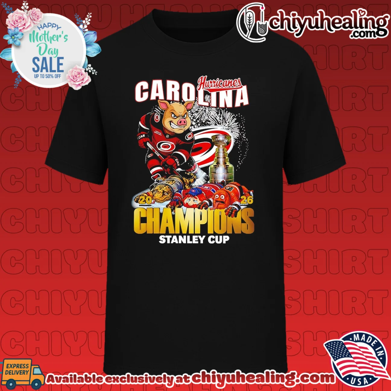 Carolina Hurricanes hockey 2025 2026 Stanley Cup Champions mascot
