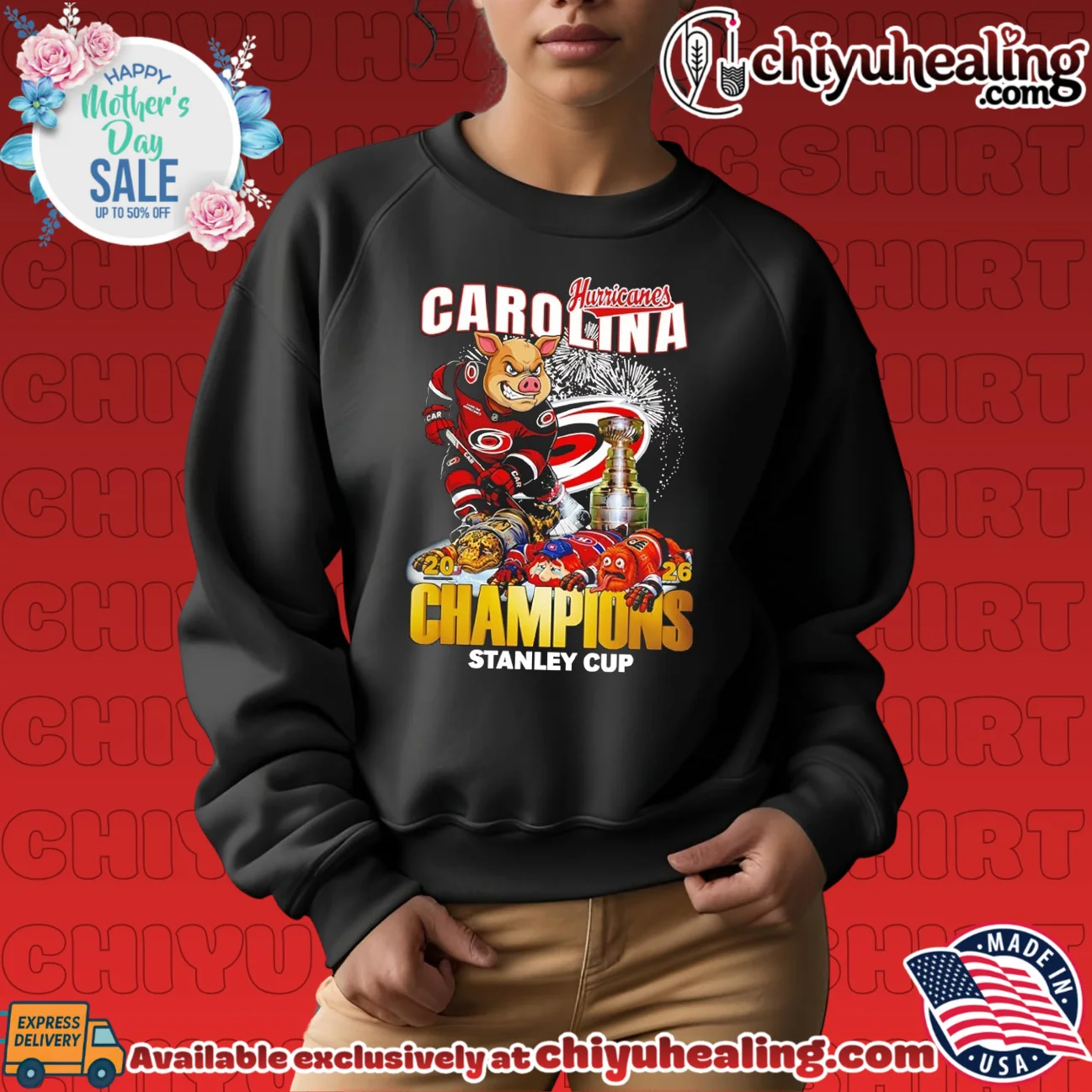 Carolina Hurricanes hockey 2025 2026 Stanley Cup Champions mascot prime shirt & hoodie - Ultimate Tribute Merch Carolina Hurricanes hockey 2025 2026 Stanley Cup Champions mascot