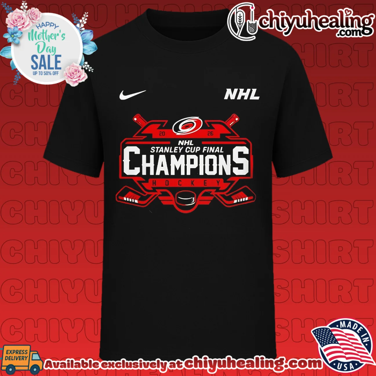 Carolina Hurricanes NHL Stanley Cup Champions 2026 logo