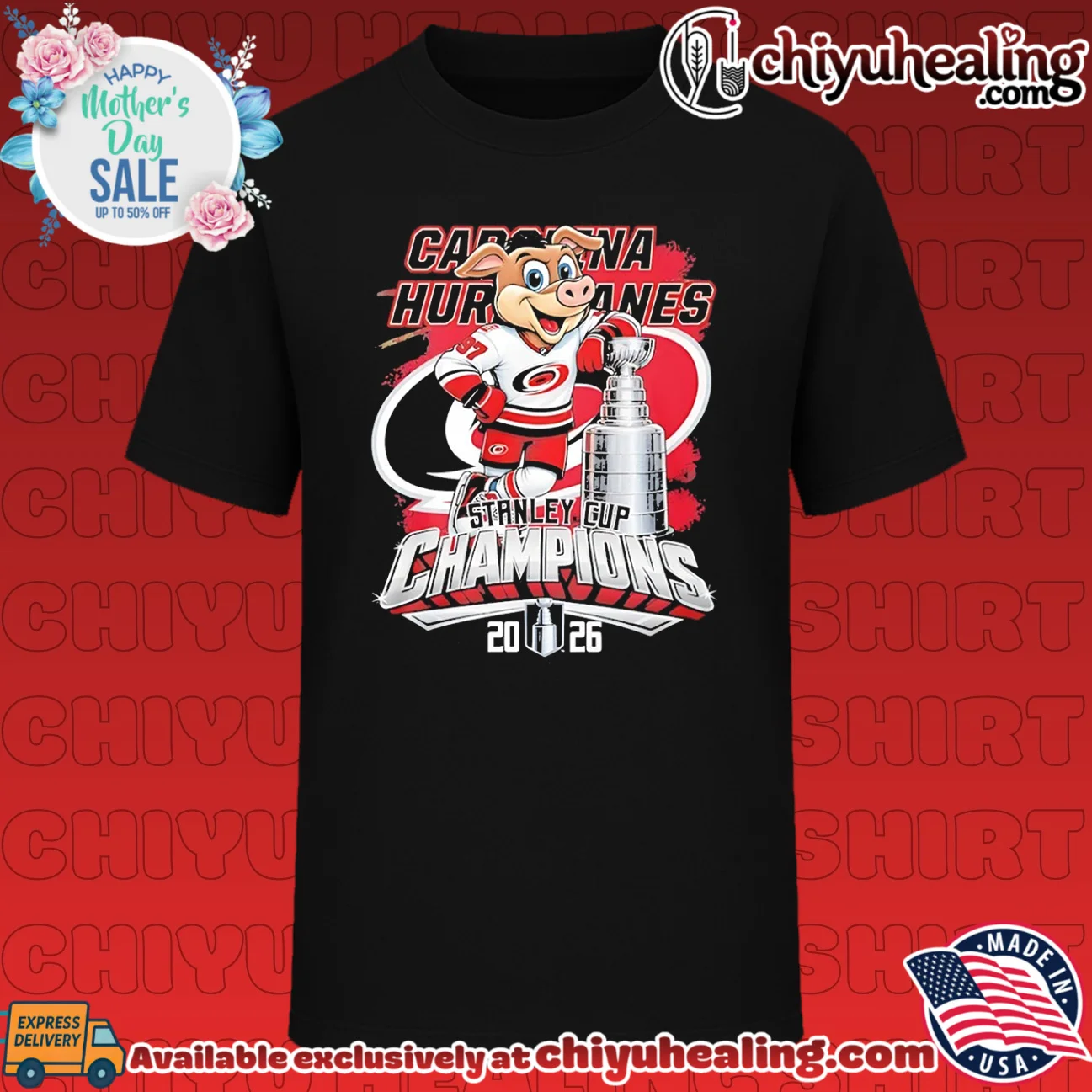 Carolina Hurricanes Stanley Cup Champions 2026 mascot