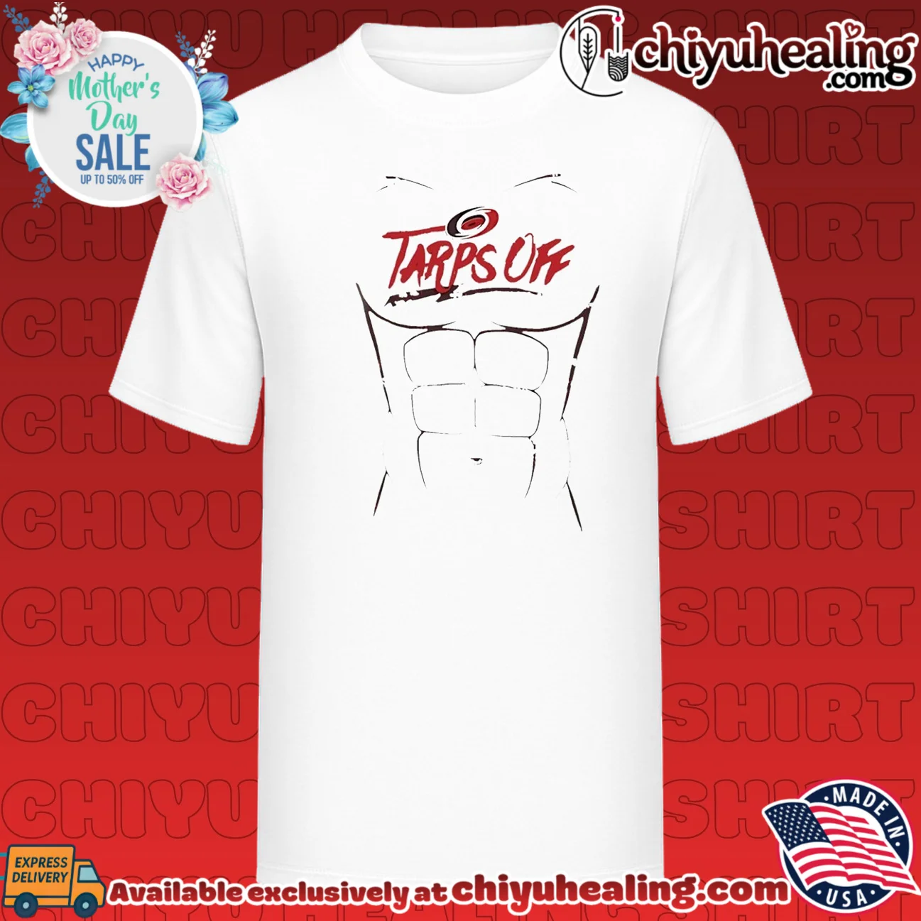 Carolina Hurricanes tarps off abs shirt