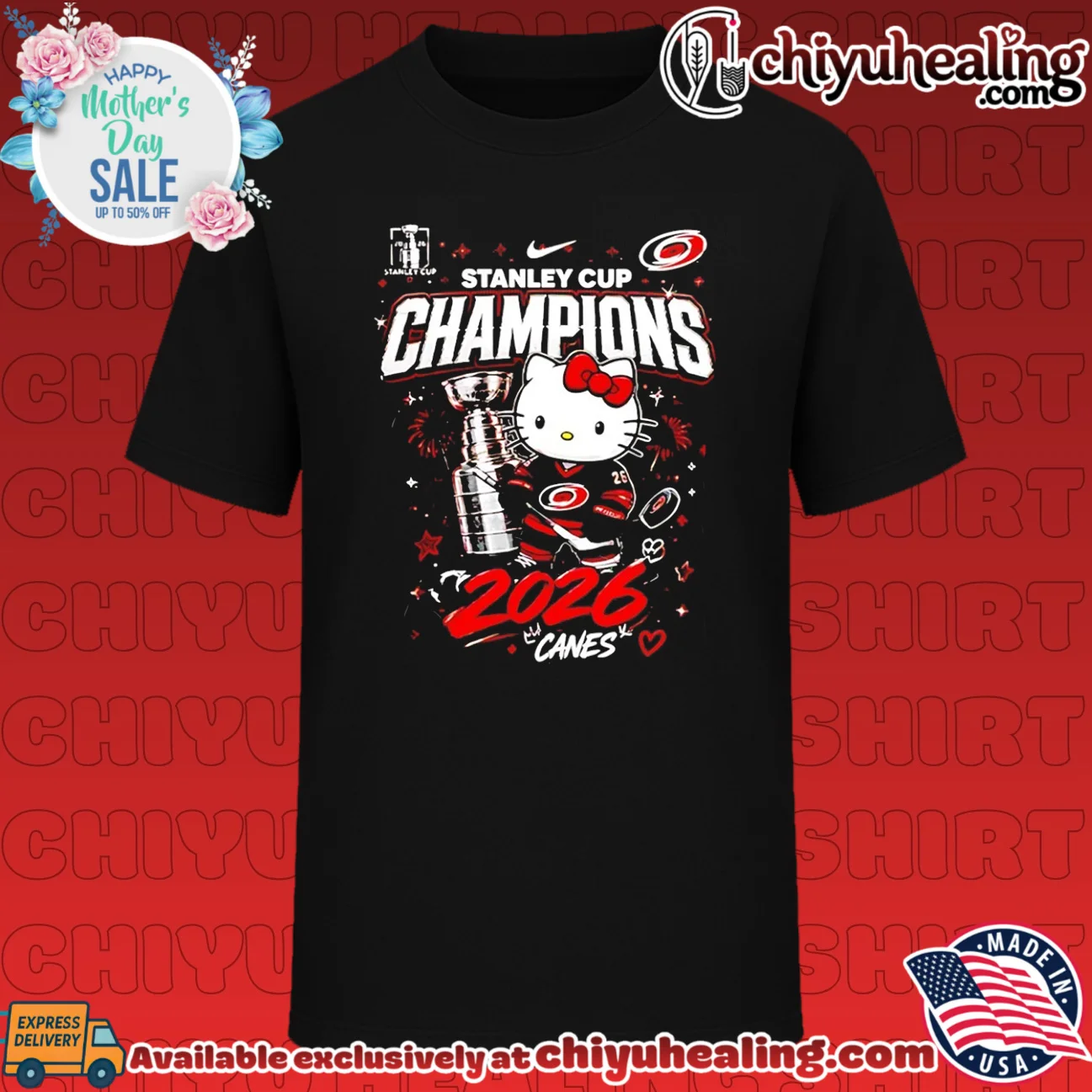 Carolina Hurricanes x x Hello Kitty 2026 Stanley Cup Champions