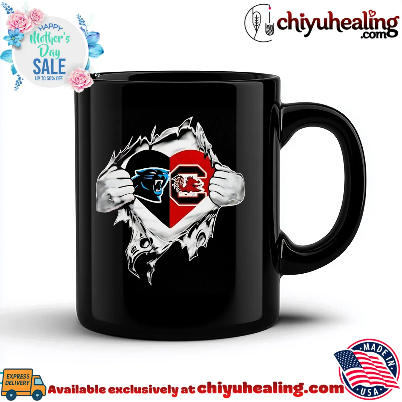 Carolina Panthers and South Carolina Gamecocks It Is in My Heart shirt & hoodie Carolina Panthers and South Carolina Gamecocks It Is in My Heart shirt & hoodie