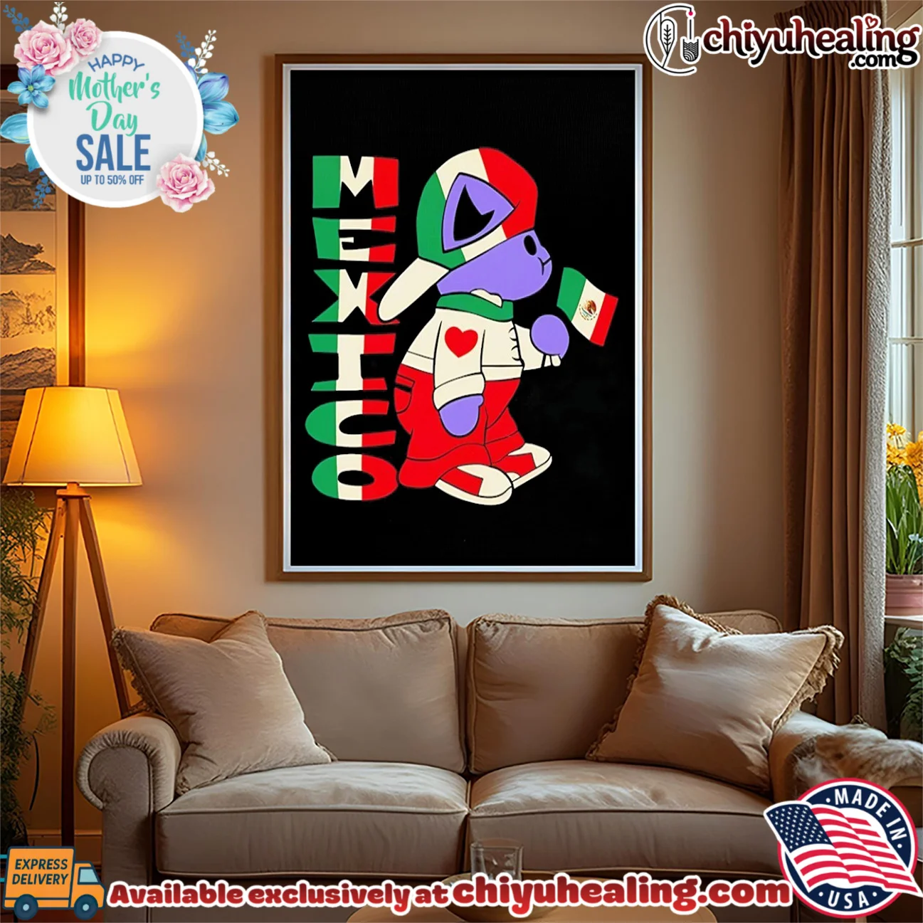 Cat Mexico holding flag graphic essential shirt & hoodie | Iconic Look Cat Mexico holding flag graphic
