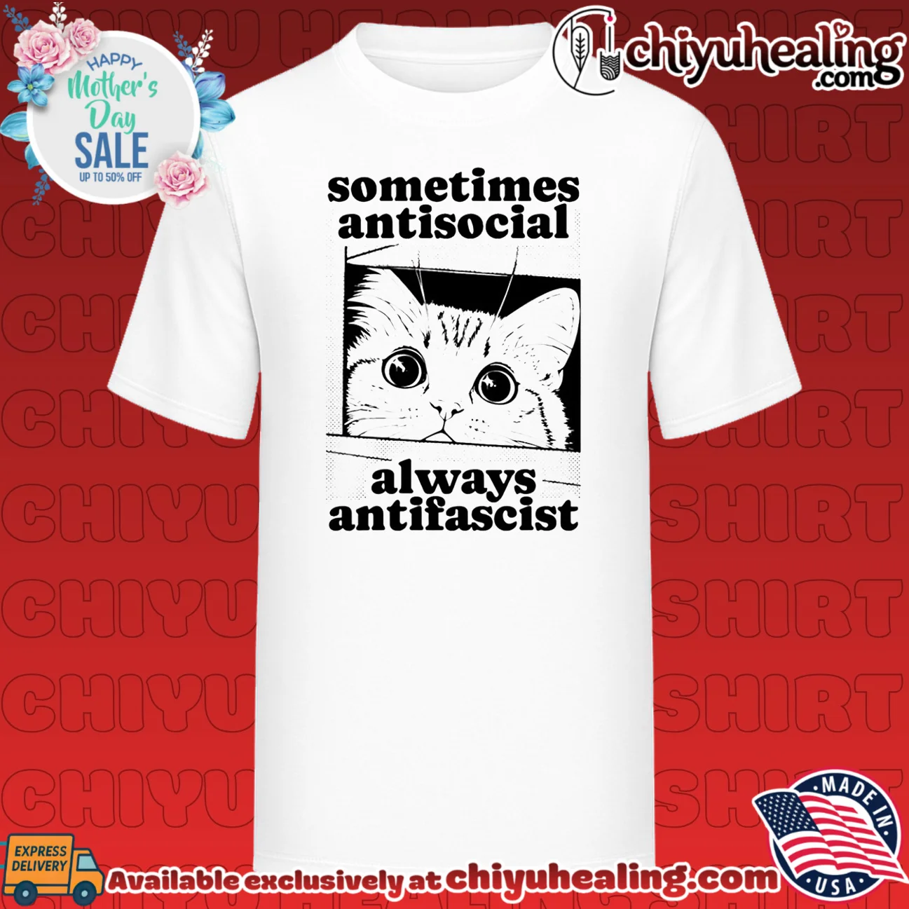 Cat sometimes antisocial always antifascist