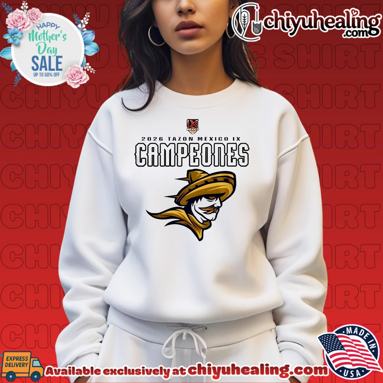 Caudillos de Chihuahua Campeones del Tazón México IX 2026 logo bespoke shirt & hoodie | Aesthetic Apparel Caudillos de Chihuahua Campeones del Tazón México IX 2026 logo
