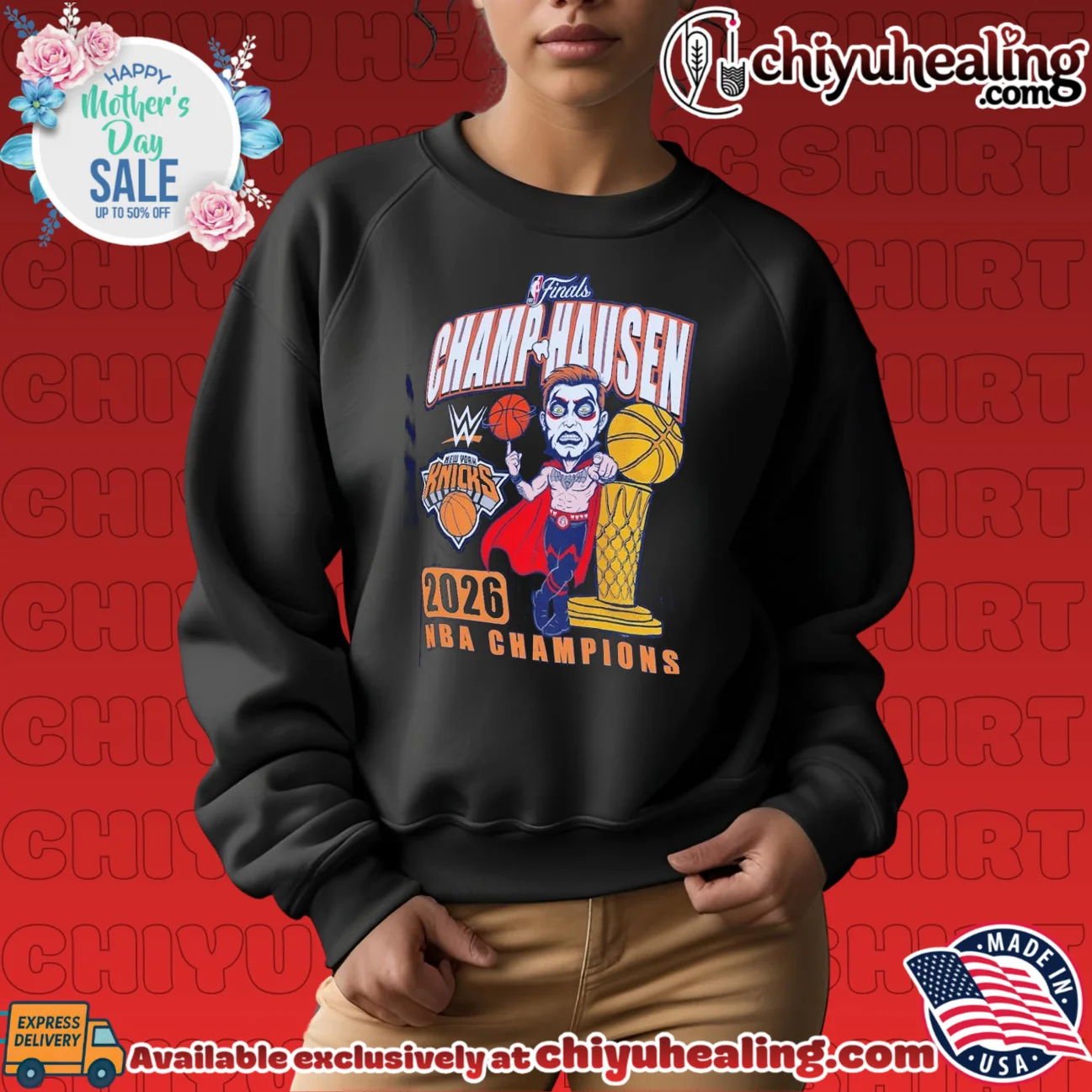 Champhausen Danhausen X New York Knicks 2026 Champions timeless shirt & hoodie - Perfect Fan Gift Champhausen Danhausen X New York Knicks 2026 Champions