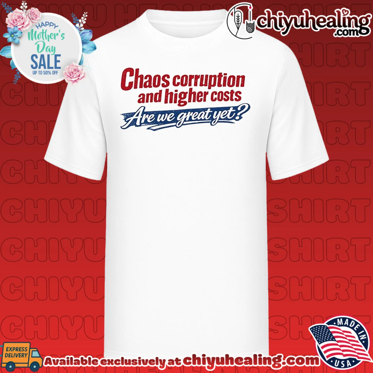 Chaos corruption and higher costs are we great yet simple text