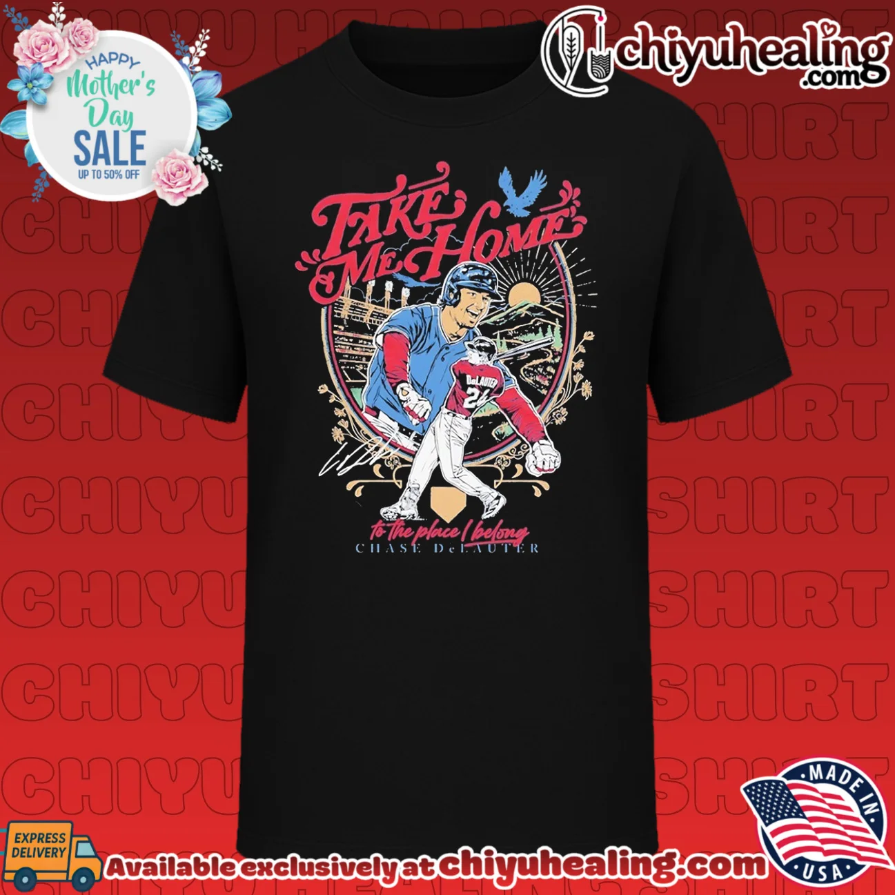 Chase DeLauter Take Me Home to the Place I Belong Cleveland Guardians shirt & hoodie