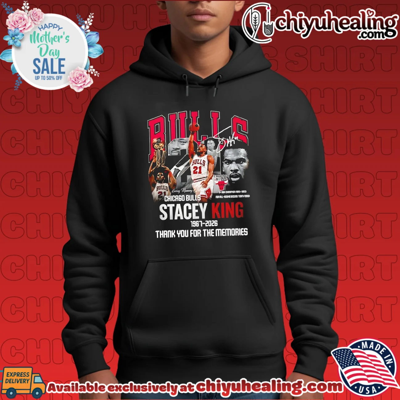 Chicago Bulls Stacey King 1967-2026 thank you for memories essential shirt & hoodie | 2026 Edition Drop Chicago Bulls Stacey King 1967-2026 thank you for memories essential shirt & hoodie | 2026 Edition Drop