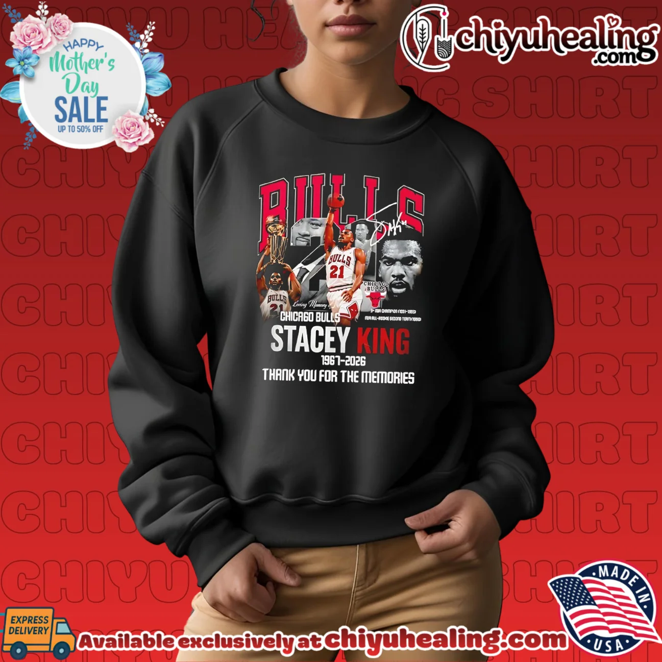 Chicago Bulls Stacey King 1967-2026 thank you for memories essential shirt & hoodie | 2026 Edition Drop Chicago Bulls Stacey King 1967-2026 thank you for memories