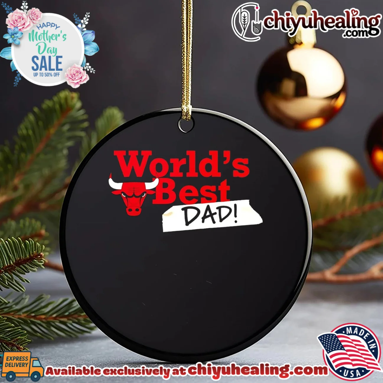Chicago Bulls World's Best Dad 2026 iconic shirt & hoodie | Aesthetic Apparel Chicago Bulls World's Best Dad 2026