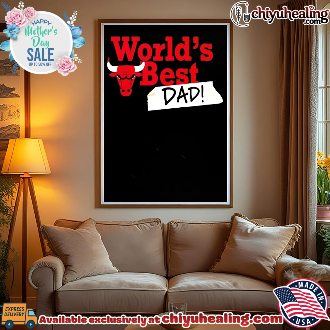 Chicago Bulls World's Best Dad 2026 iconic shirt & hoodie | Aesthetic Apparel Chicago Bulls World's Best Dad 2026