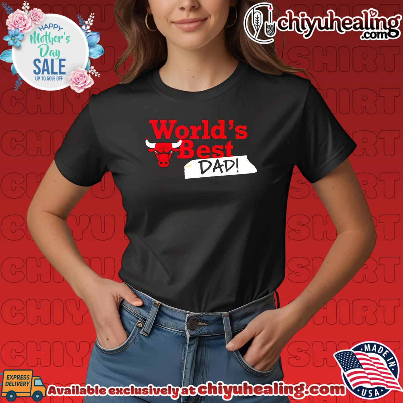 Chicago Bulls World's Best Dad 2026 iconic shirt & hoodie | Aesthetic Apparel Chicago Bulls World's Best Dad 2026