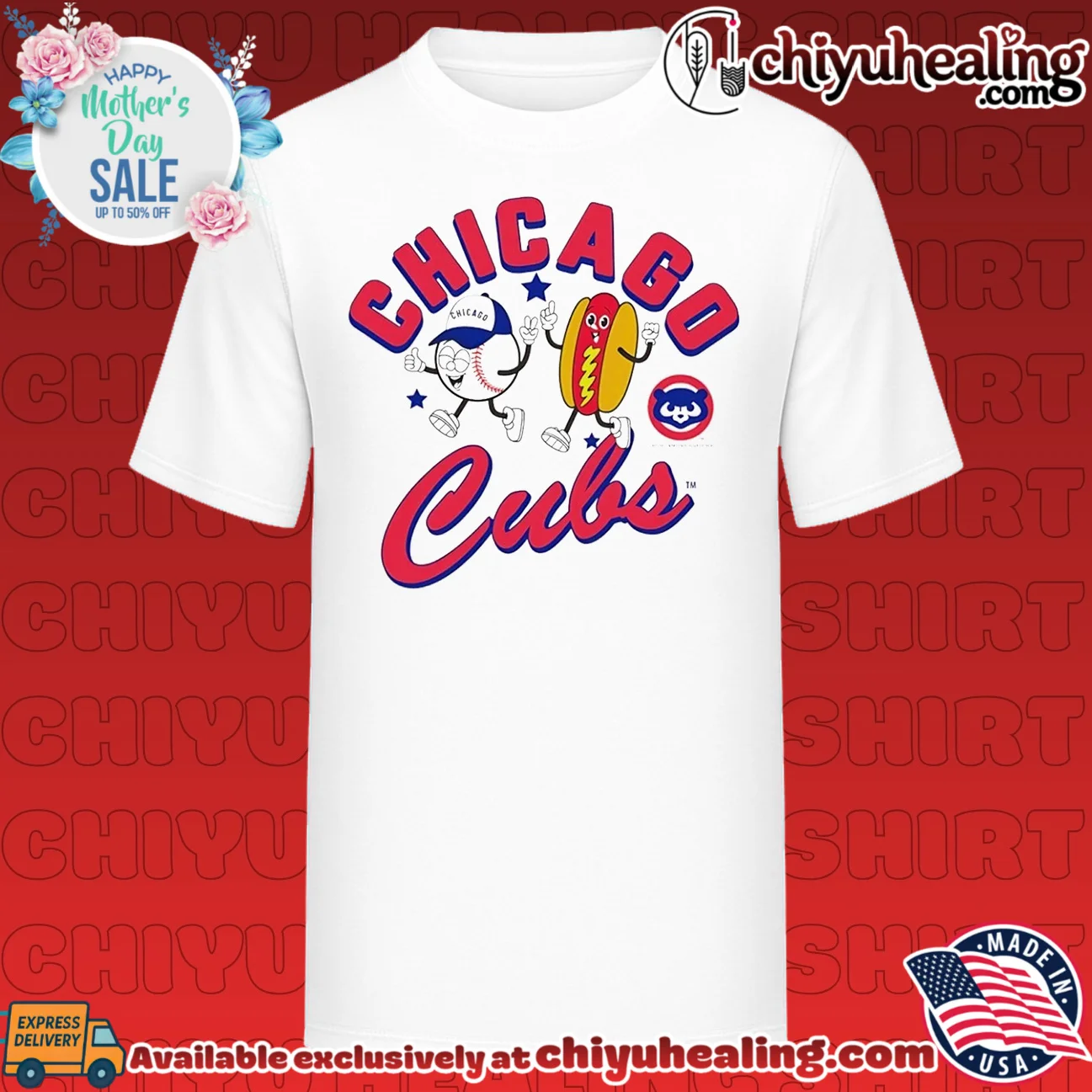 Chicago Cubs HotDog Preschool Snack cartoon