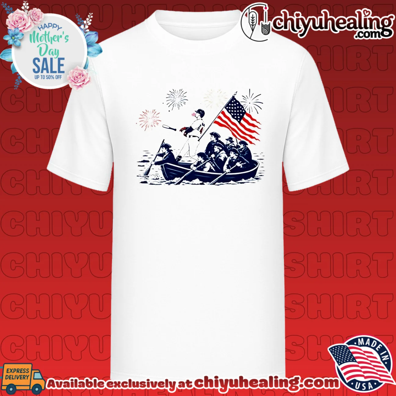 Chicago Cubs PCA Crossing The Delaware 4th Of July