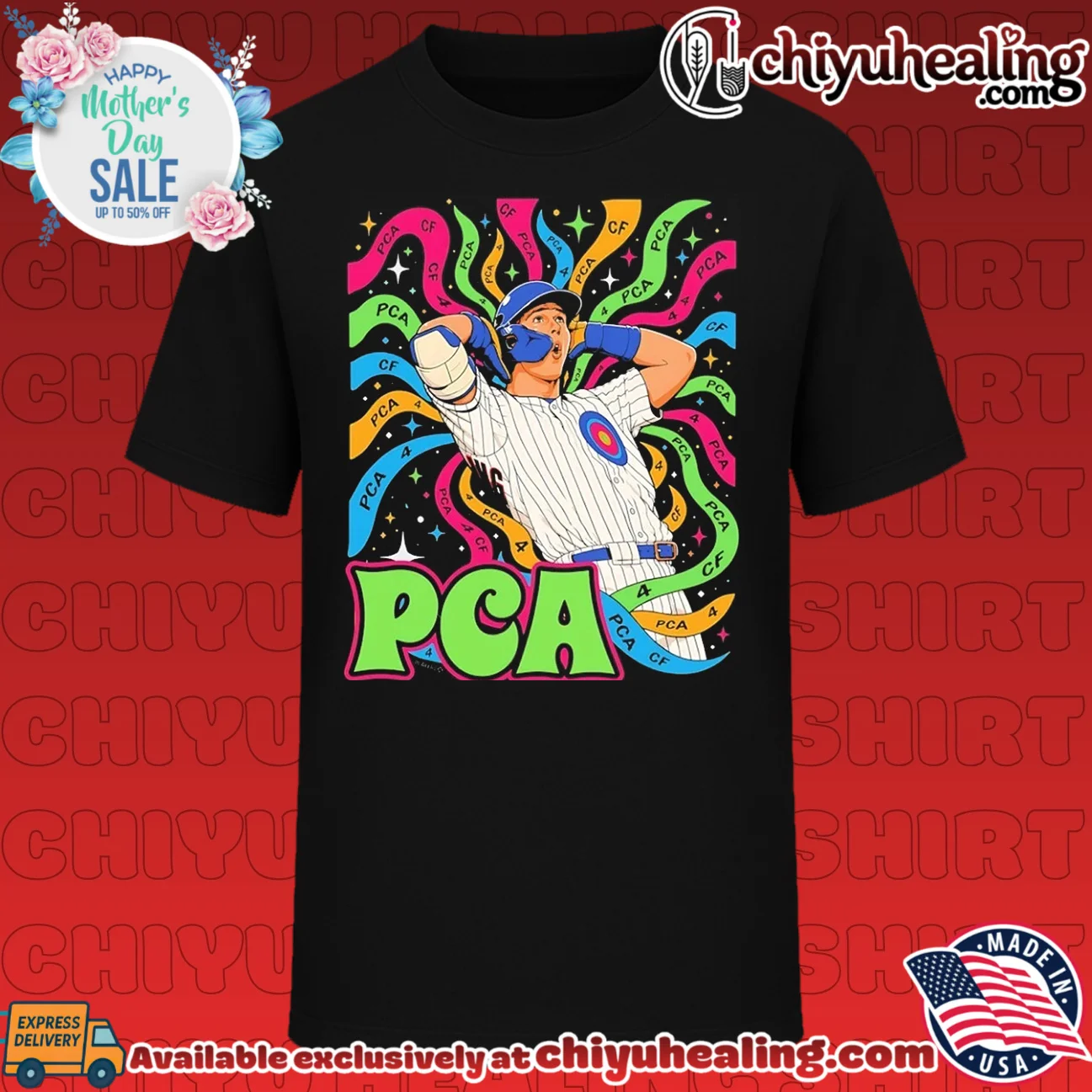 Chicago Cubs Peter Crow Armstrong posing illustrated shirt & hoodie