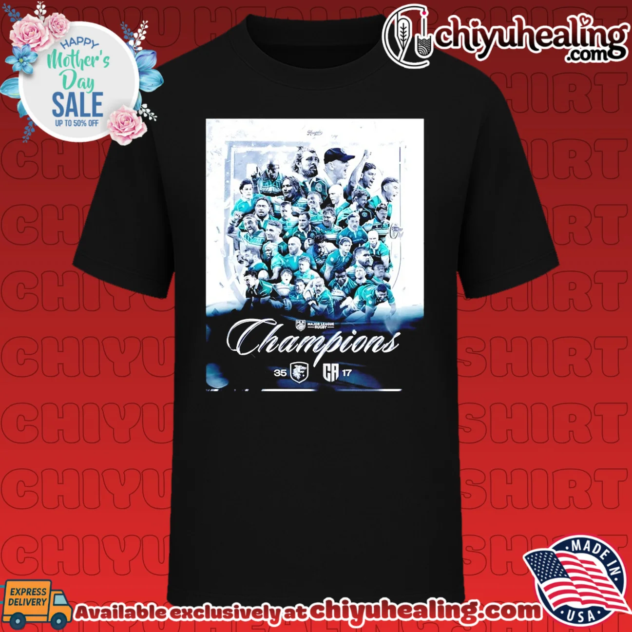 Chicago Hounds 2026 Major League Rugby Champions shirt & hoodie