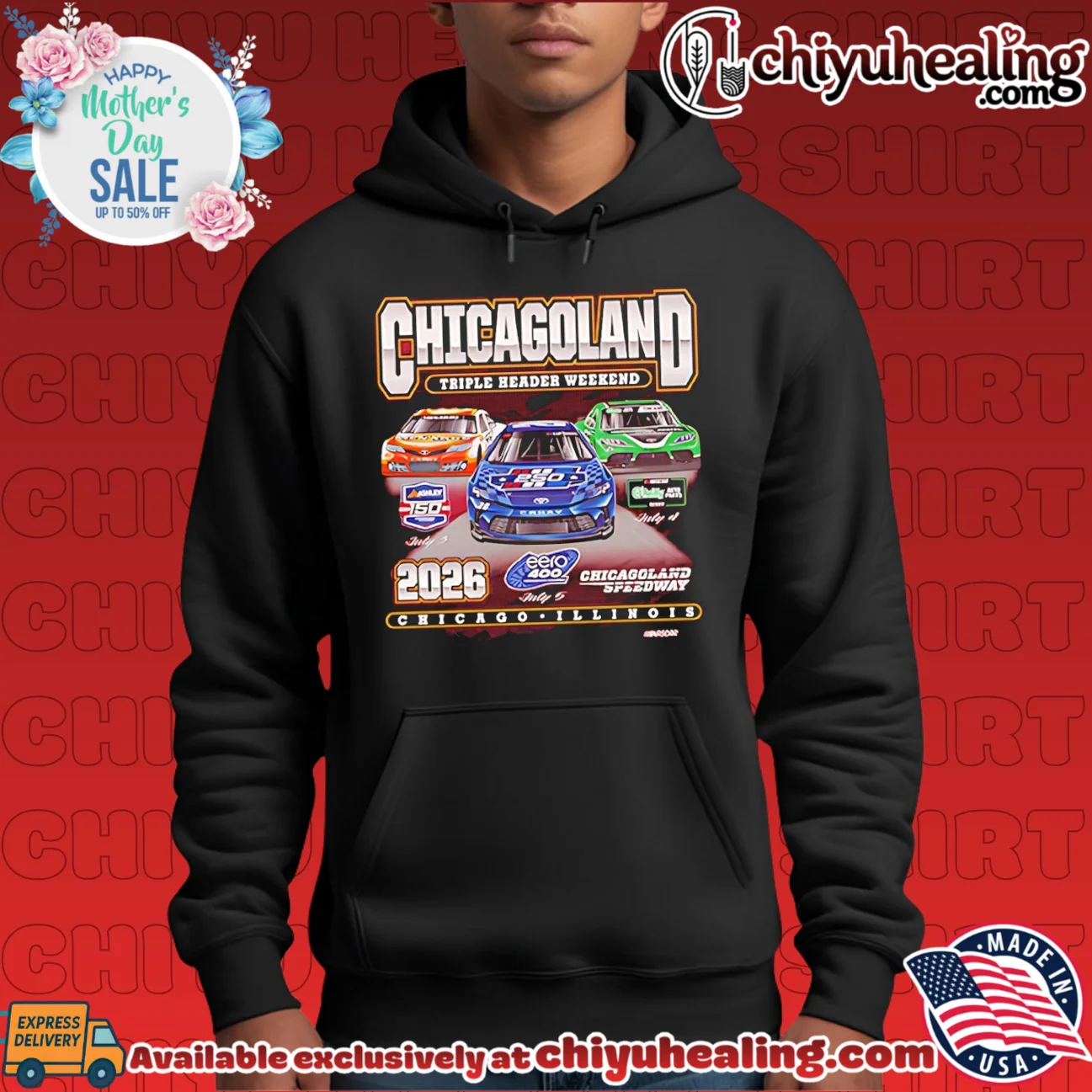 Chicagoland Speedway Triple Header 2026 ultimate shirt & hoodie | Limited Stock Edition Chicagoland Speedway Triple Header 2026 ultimate shirt & hoodie | Limited Stock Edition