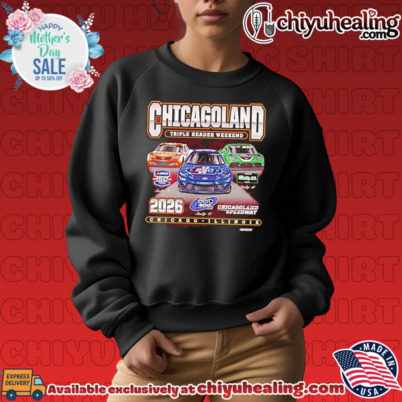 Chicagoland Speedway Triple Header 2026 ultimate shirt & hoodie | Limited Stock Edition Chicagoland Speedway Triple Header 2026