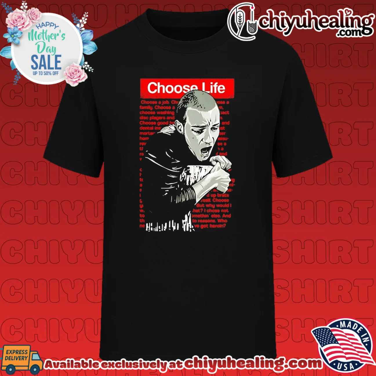 Choose Life Trainspotting Ewan McGregor shirt & hoodie