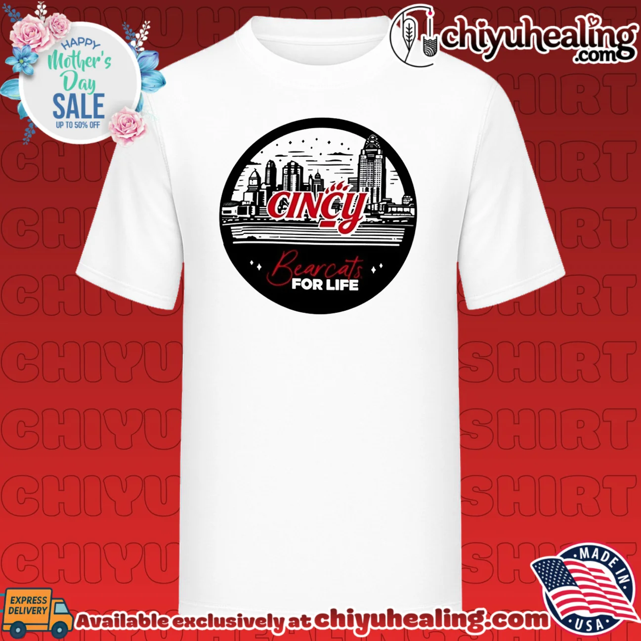 Cincinnati Bearcats Bearcats for Life skyline