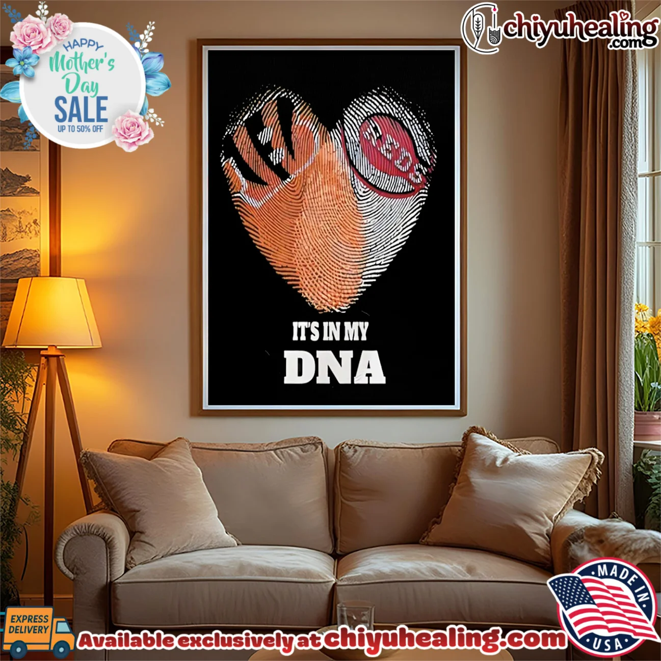 Cincinnati Bengals and Cincinnati Reds it's in my DNA shirt & hoodie Cincinnati Bengals and Cincinnati Reds it's in my DNA shirt & hoodie