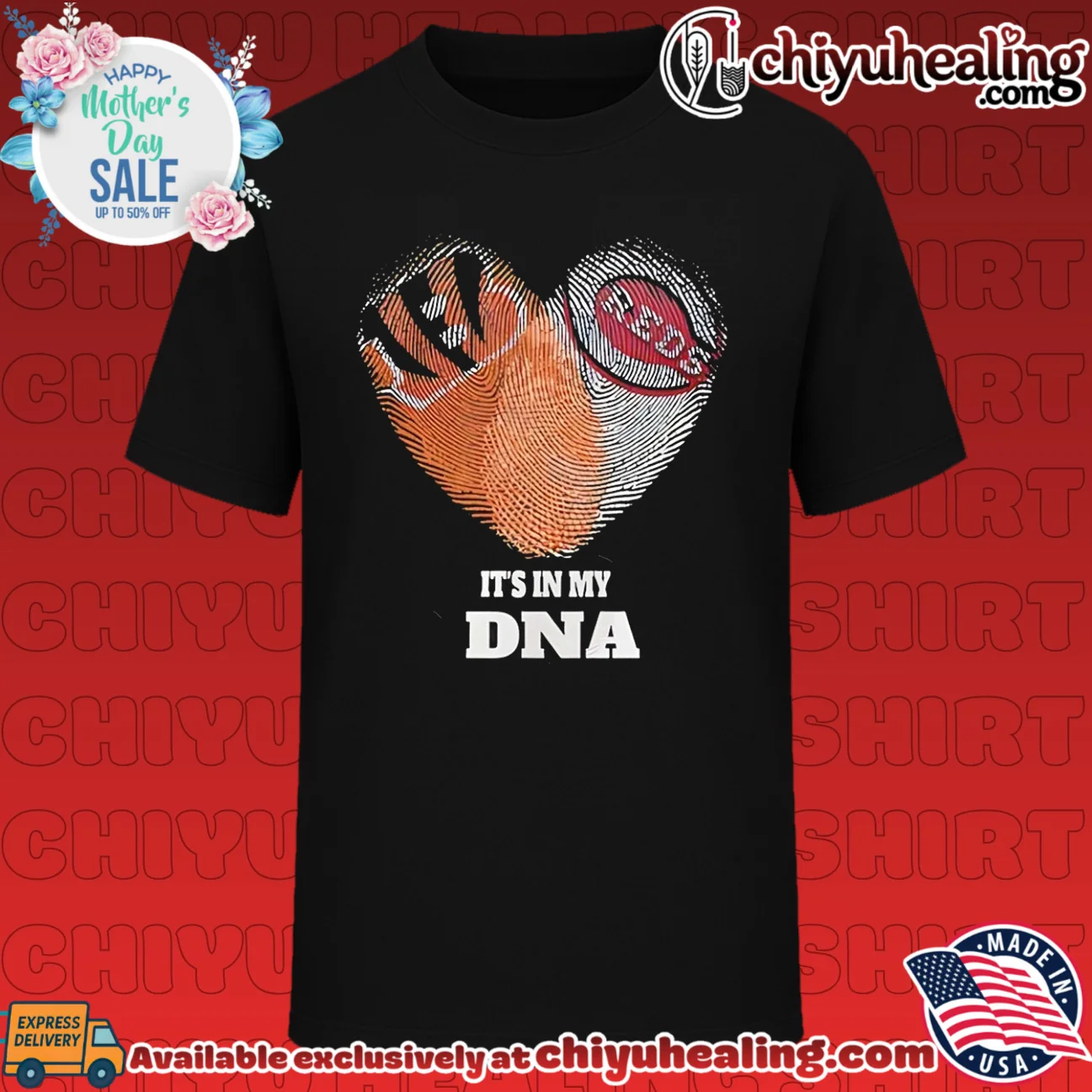 Cincinnati Bengals and Cincinnati Reds it's in my DNA shirt & hoodie