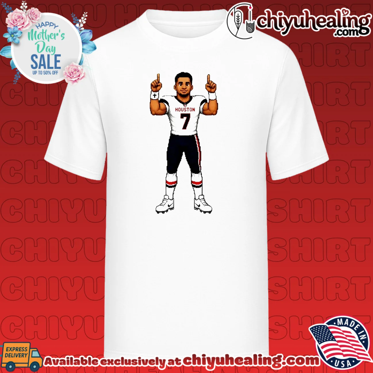 CJ Stroud Houston Texans The Field General 8-bit games shirt & hoodie