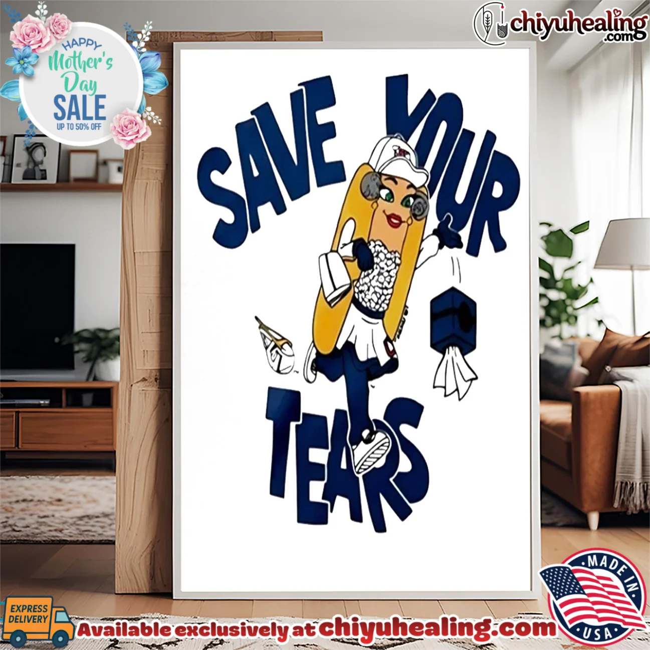 Cleveland Guardians Save Your Tears Hot Dog masterpiece shirt & hoodie | Modern Street Style Cleveland Guardians Save Your Tears Hot Dog