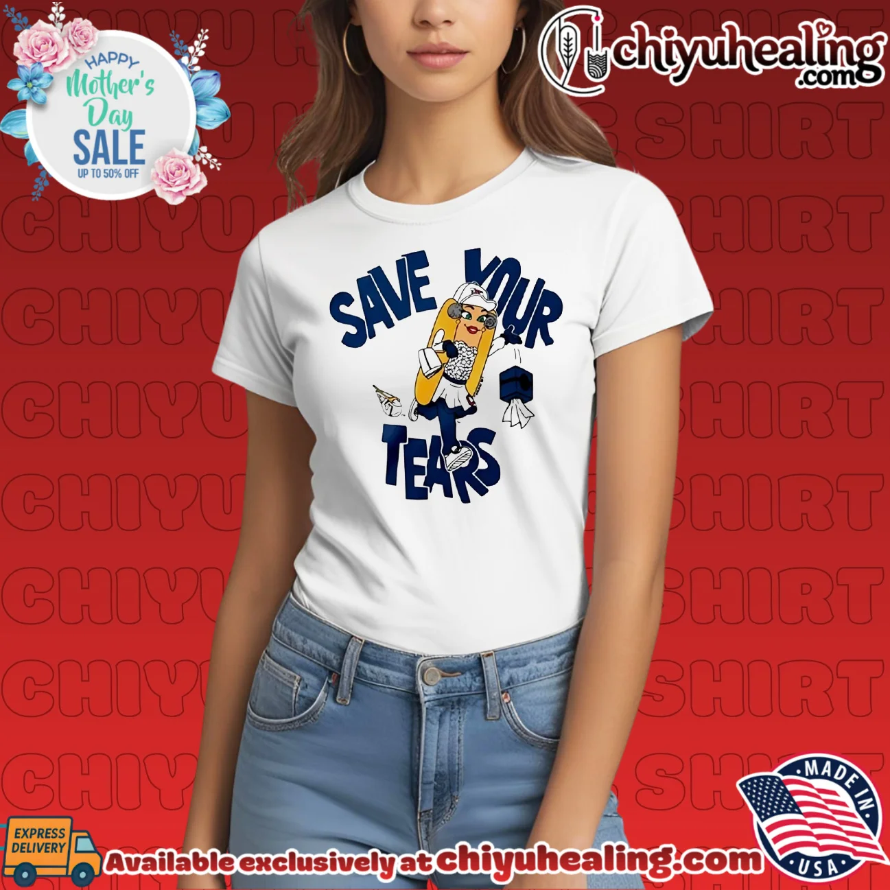 Cleveland Guardians Save Your Tears Hot Dog masterpiece shirt & hoodie | Modern Street Style Cleveland Guardians Save Your Tears Hot Dog