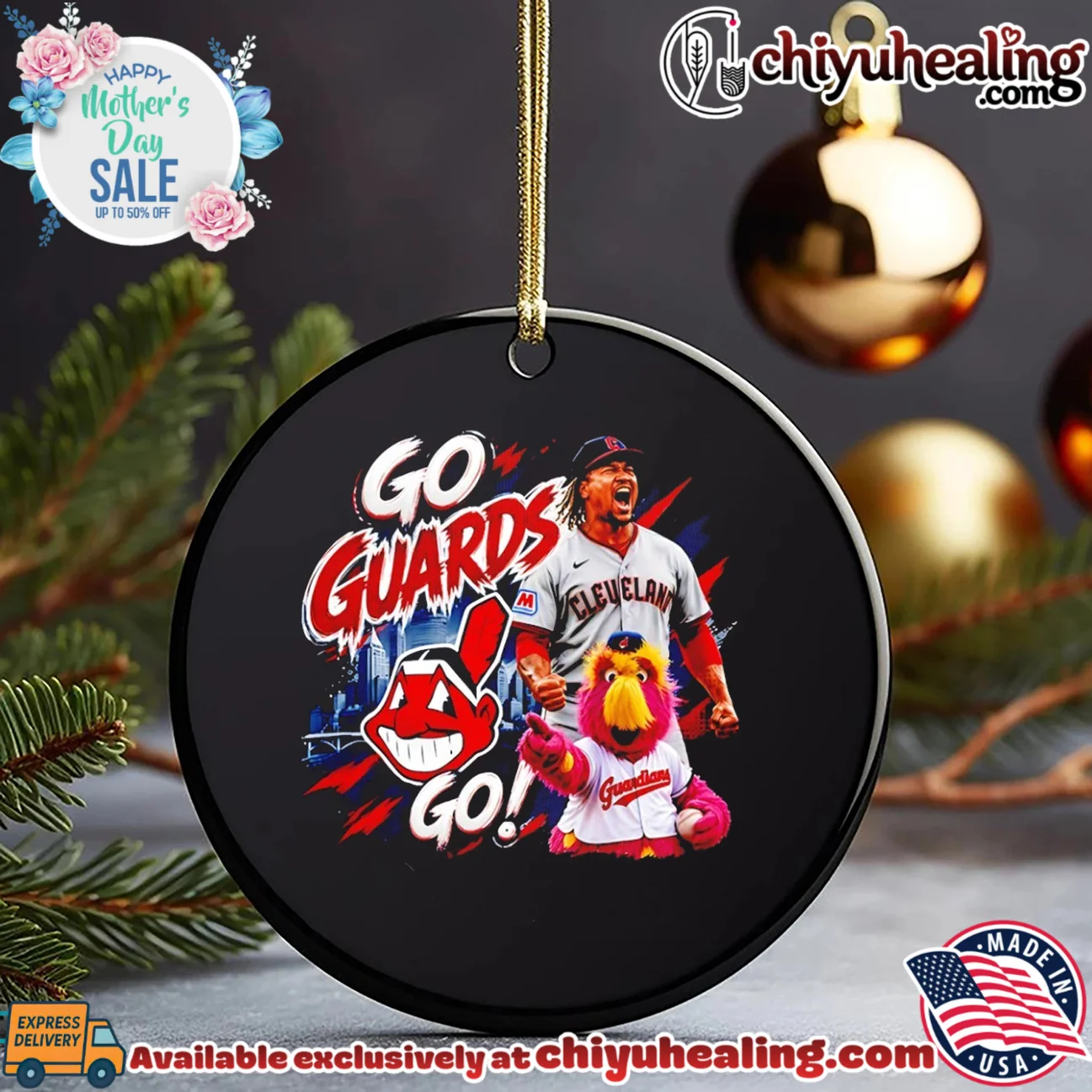 Cleveland Indians Go Guards mascot graphic timeless shirt & hoodie | Aesthetic Apparel Cleveland Indians Go Guards mascot graphic