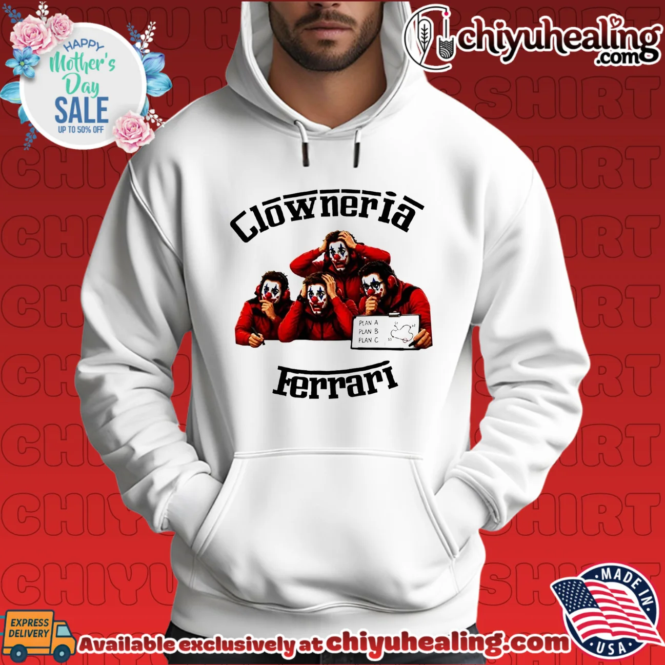 Clowneria Ferrari Clown Quartet original shirt & hoodie | Official Style Drop Clowneria Ferrari Clown Quartet original shirt & hoodie | Official Style Drop