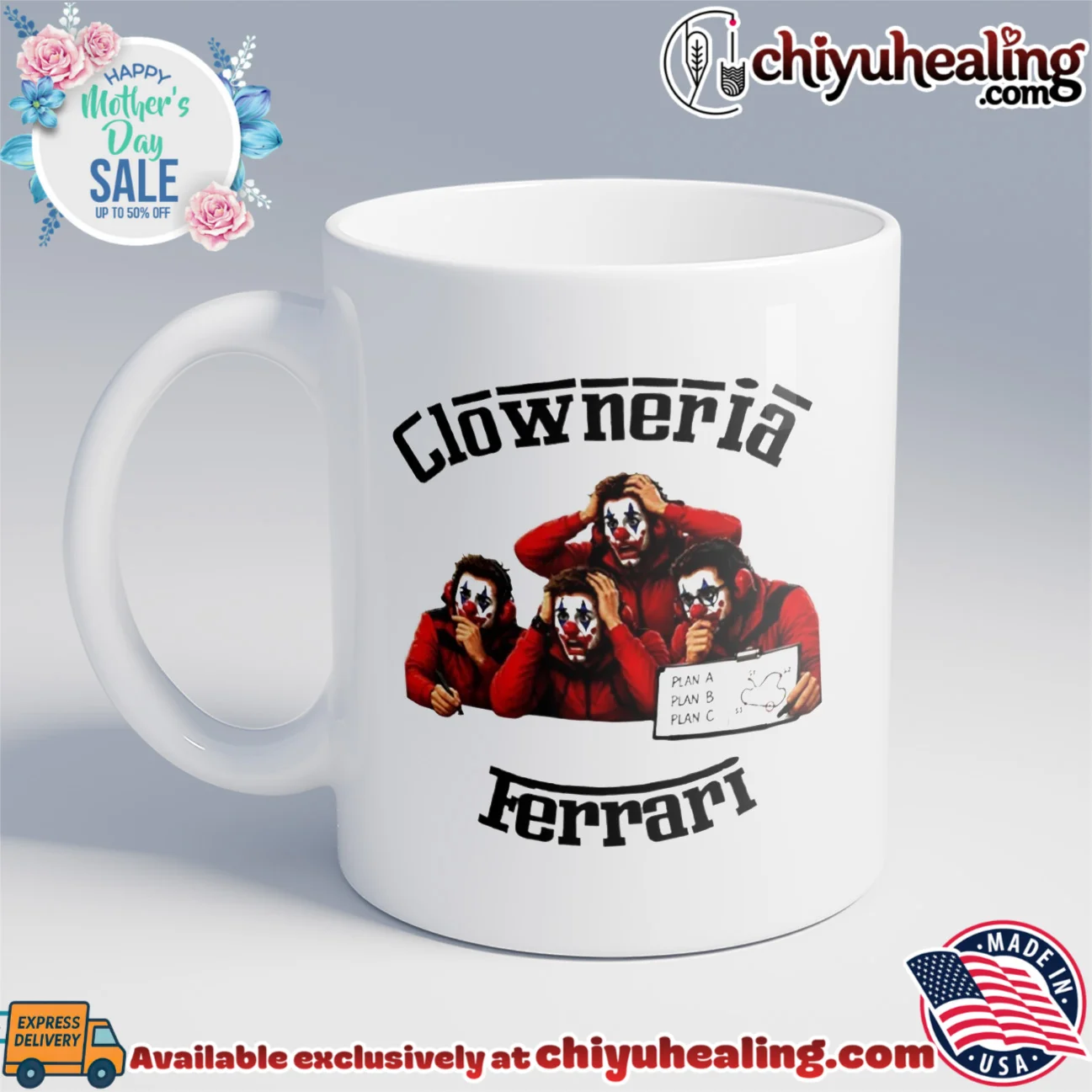 Clowneria Ferrari Clown Quartet original shirt & hoodie | Official Style Drop Clowneria Ferrari Clown Quartet