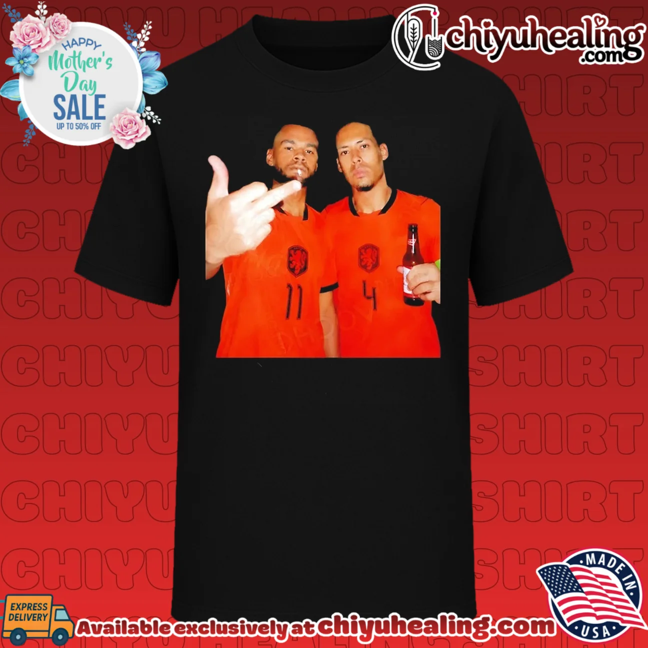 Cody Gakpo and Virgil van Dijk Netherlands National Team shirt & hoodie