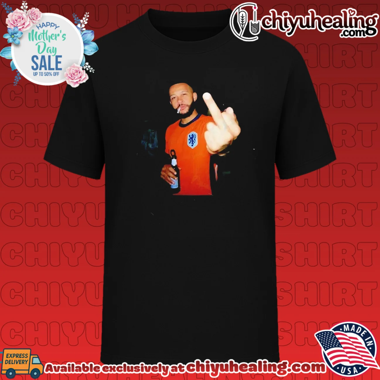 Cody Gakpo Steven Bergwijn and Memphis Depay Netherlands National Football Team middle finger shirt & hoodie