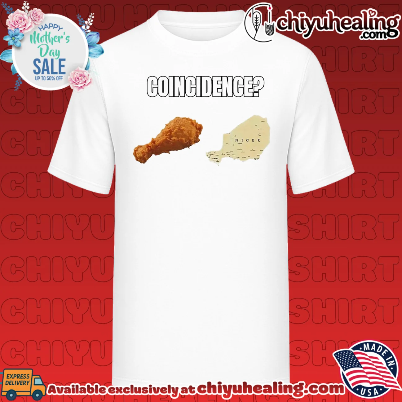 Coincidence between chicken leg and Niger map meme shirt & hoodie