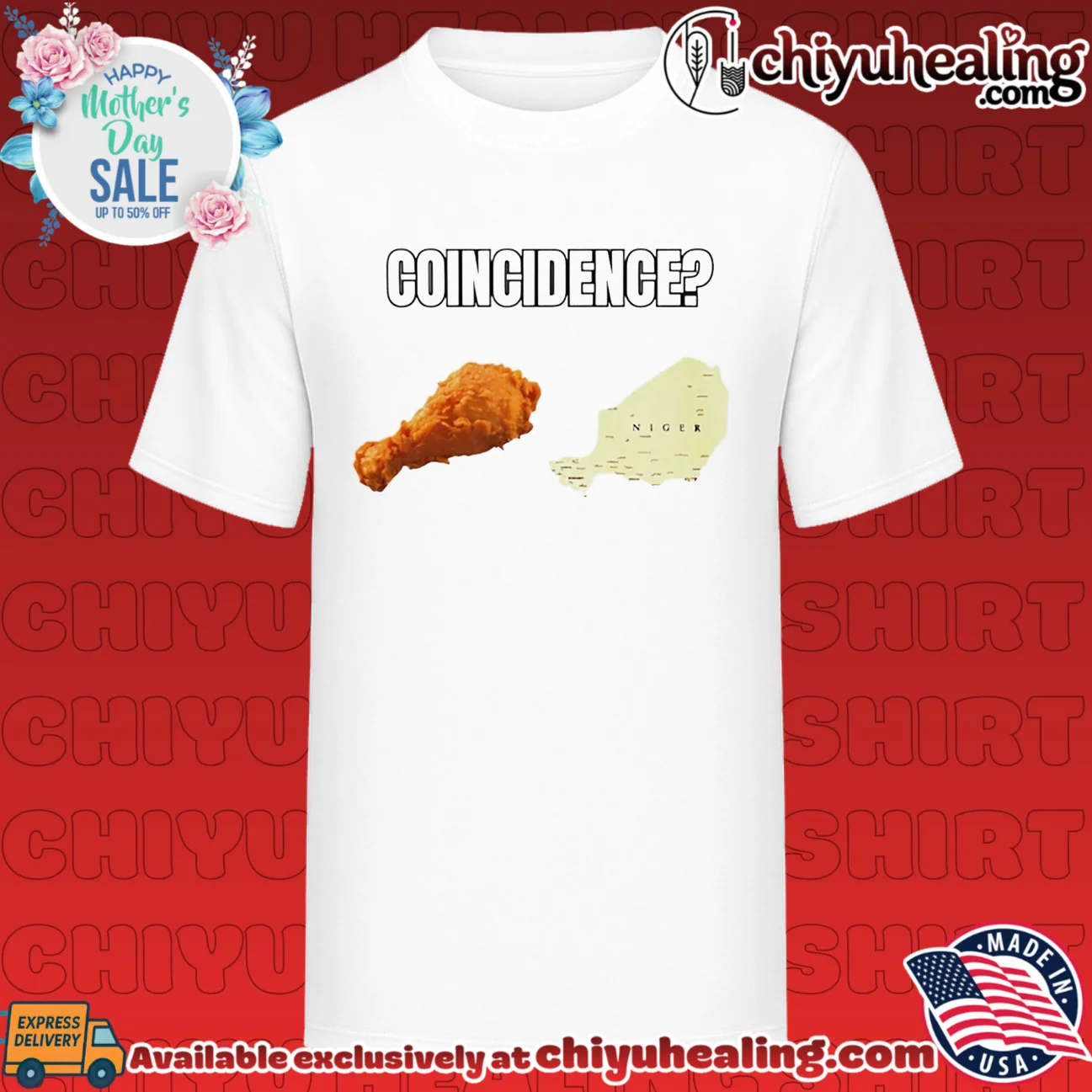 Coincidence fried chicken and Niger State shirt