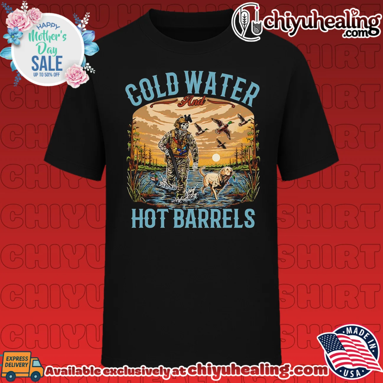 Cold Water and Hot Barrels Duck Hunting Skeleton