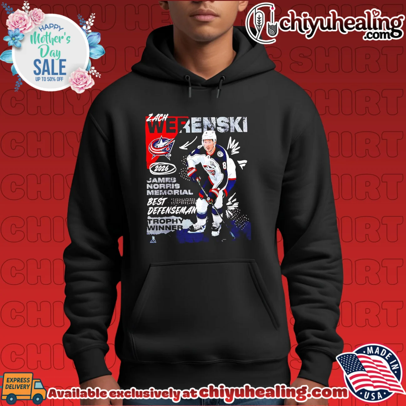 Columbus Blue Jackets Zach Werenski 2026 Norris Trophy Winner classic shirt & hoodie | Modern Street Style Columbus Blue Jackets Zach Werenski 2026 Norris Trophy Winner classic shirt & hoodie | Modern Street Style