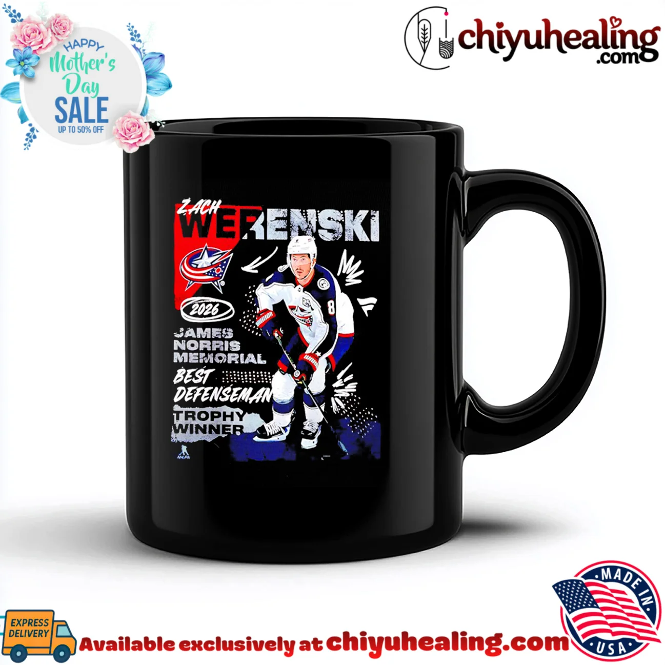Columbus Blue Jackets Zach Werenski 2026 Norris Trophy Winner classic shirt & hoodie | Modern Street Style Columbus Blue Jackets Zach Werenski 2026 Norris Trophy Winner