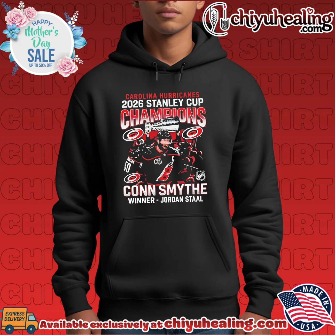 Conn Smythe Winner-Jordan Staal Carolina Hurricanes 2026 Stanley Cup Champions Conn Smythe Winner-Jordan Staal Carolina Hurricanes 2026 Stanley Cup Champions