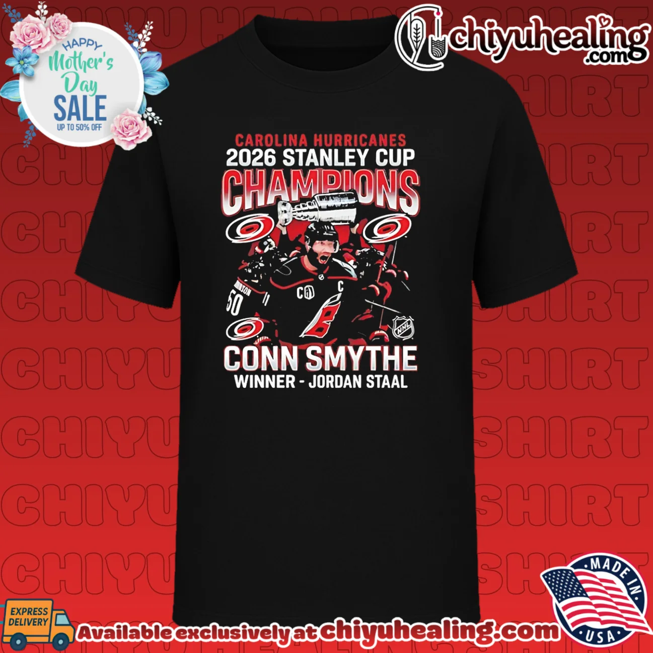 Conn Smythe Winner-Jordan Staal Carolina Hurricanes 2026 Stanley Cup Champions